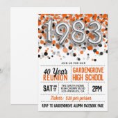 1983 Uitnodiging tot hereniging van de middelbare (Voorkant / Achterkant)