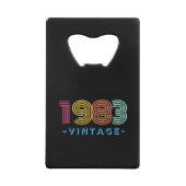 1983 Vintage Bottle Opener - Retro- Cadeau (Dos)