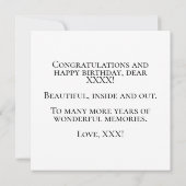  1984 40ste verjaardag roze kaart (Achterkant)