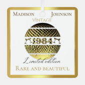 1984 40ste verjaardagsgoud metalen ornament (Voorkant)