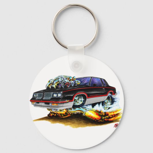 1984-88 Hurst Olds Black-Grey Car Sleutelhanger (Voorkant)