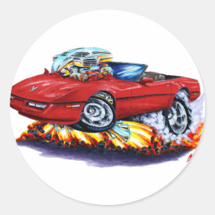 1984-93 Corvette Ruby Convertible Ronde Sticker
