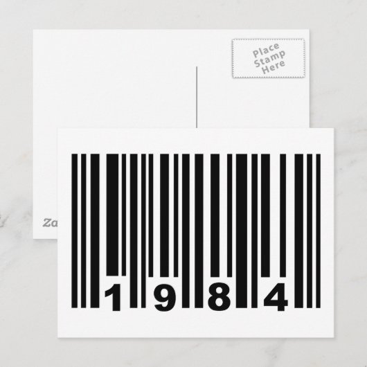 1984 barcode briefkaart (Voorkant / Achterkant)