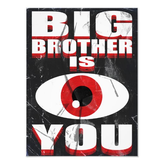 1984 Big Brother is Watching You Poster (Devant)