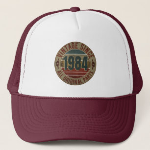  1984 BIRTHDAY GIFT TRUCKER HAT PET