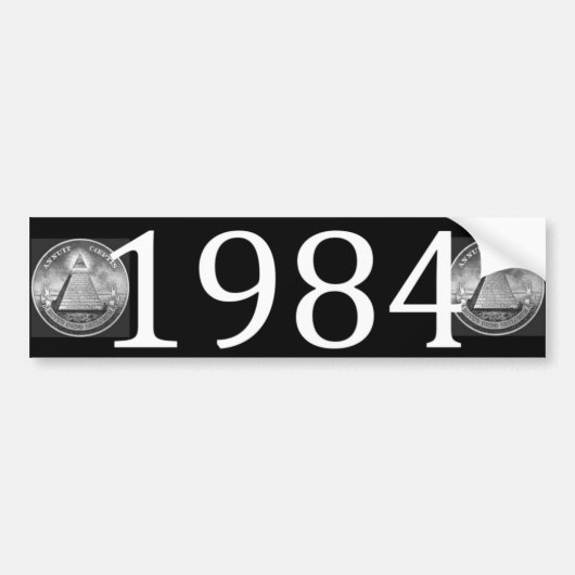1984 BUMPERSTICKER (Voorkant)