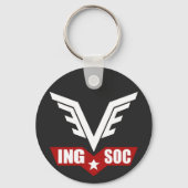 1984 INGSOC Party Logo Key Ring Sleutelhanger (Voorkant)