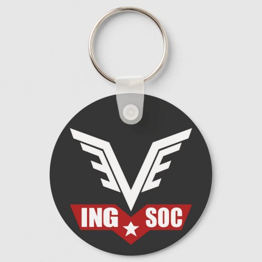 1984 INGSOC Party Logo Key Ring Sleutelhanger (Achterkant)