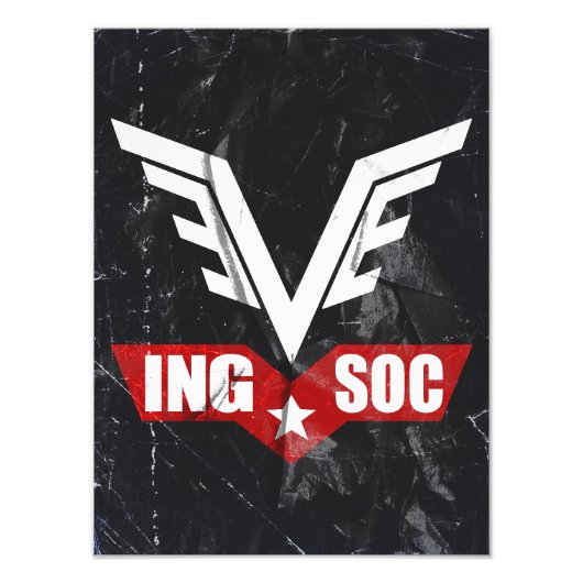 1984 INGSOC Party Logo Poster (Devant)