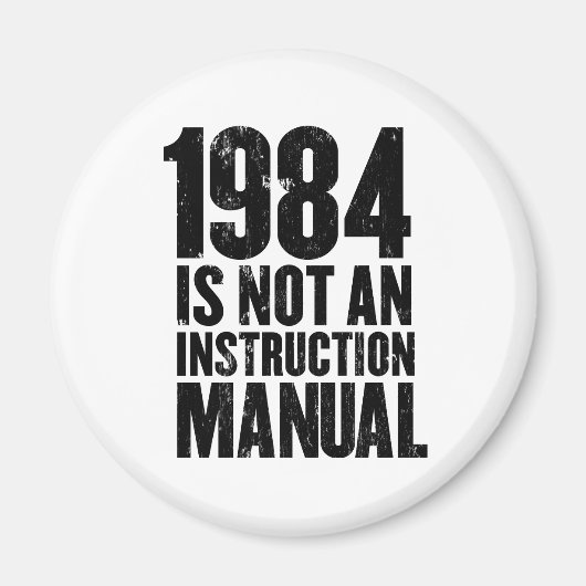 1984 n'est pas un aimant manuel d'instruction (Devant)