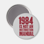 1984 n'est pas un aimant manuel d'instruction (Recto/Verso)