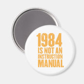 1984 n'est pas un aimant manuel d'instruction (Recto/Verso)
