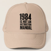 1984 n'est pas un Casquette de manuel d'instructio (Devant)