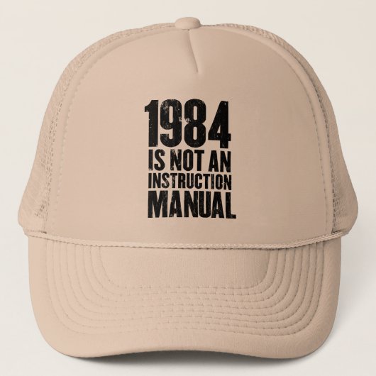 1984 n'est pas un Casquette de manuel d'instructio (Devant)