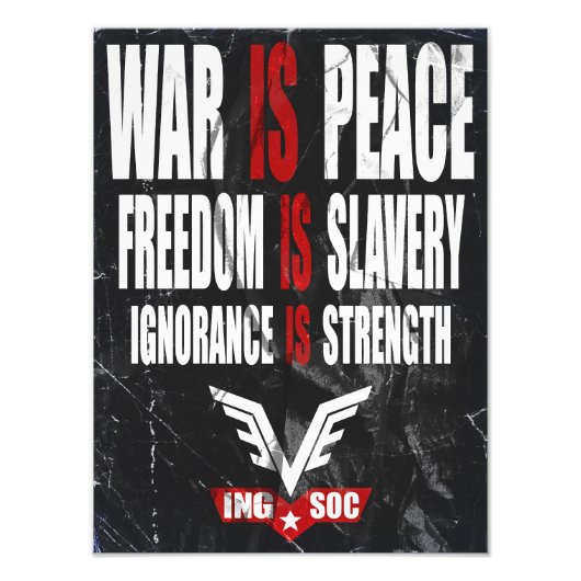 1984 Newspeak Poster (Devant)