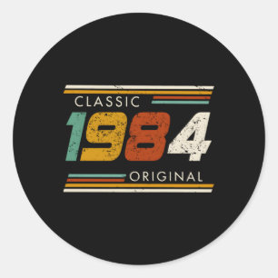 1984 Origineel Ronde Sticker