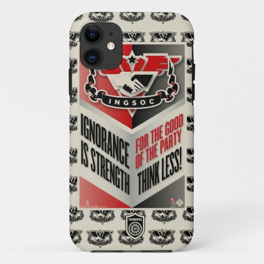 1984 Orwell INGSOC Propaganda Case-Mate iPhone Case (Achterkant)
