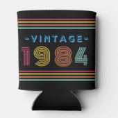 1984 Retro Stripe Neon Bright Blikjeskoeler (Achterkant)