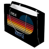  1984 Retro Stripe Sun Groot Cadeauzakje (Achterkant Gekanteld)