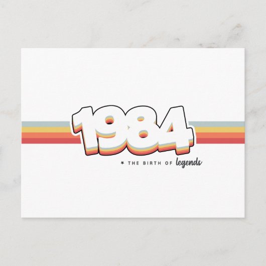 1984 The birth of legends Briefkaart (Voorkant)