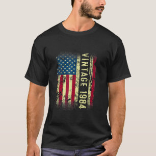 1984 USA Vlag 40e Verjaardag Geschenken 40 jaar T-shirt