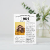 1984 Verjaardag briefkaart (Staand voorkant)