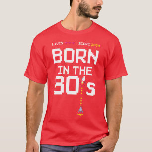 1984 Verjaardag Retro Gamer Piel Geboren in de jar T-shirt