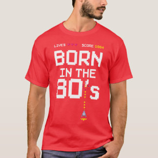 1984 Verjaardag Retro Gamer Piel Geboren in de jar T-shirt