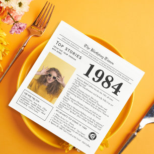 1984 Verjaardag Trivia Servet