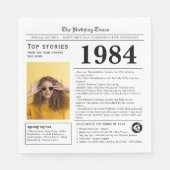 1984 Verjaardag Trivia Servet (Voorkant)