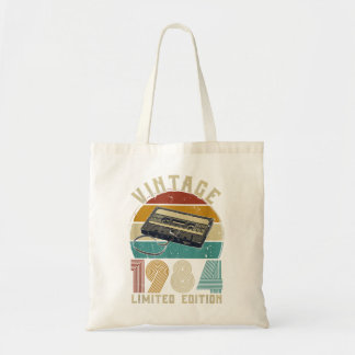 1984  verjaardagsretro Limited Edition mannen twee Tote Bag