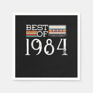 1984 Vintage 36 e Birthday Jubileum Gift Servet