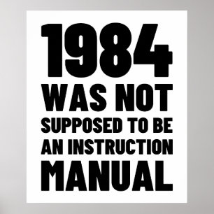1984 werd niet verondersteld een handleiding voor poster