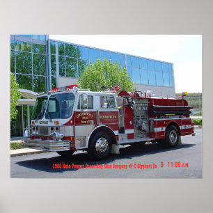 1985 Hahn Firetruck Poster