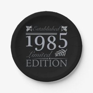 1985 Limited Edition 40e verjaardag Papieren Bordje