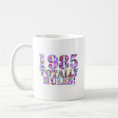 1985 regelt volledig Funny Retro Classic Logo Koffiemok (Links)