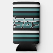 1985 Retro Stripe Blauwgroen (Achterkant)