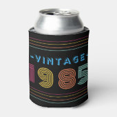 1985 Retro Stripe Neon Bright Blikjeskoeler (Blikje Voorkant)