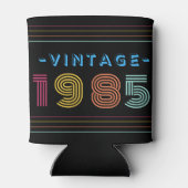 1985 Retro Stripe Neon Bright Blikjeskoeler (Achterkant)