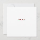 1985 Retro Stripe Sun Bedankkaart (Achterkant)