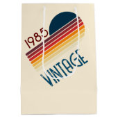 1985 Retro Stripe Sun Medium Cadeauzakje (Achterkant)