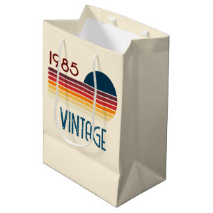 1985 Retro Stripe Sun Medium Cadeauzakje