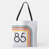 1985 Trendy Retro Rainbow Stripes Tas (Voorkant)