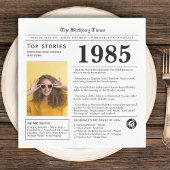 1985 Verjaardag Trivia Servet