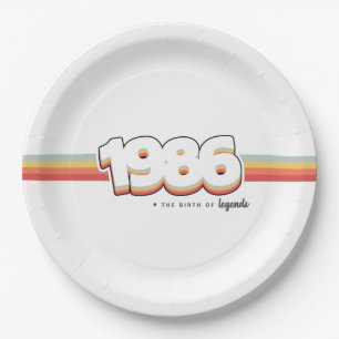 1986 De geboorte van legenden Papieren Bordje
