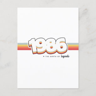 1986 De geboorte van legendes Briefkaart