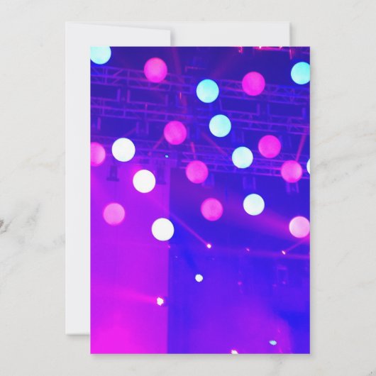 1986 Disco Bowling  40th Birthday Party Invitation (Dos)