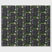 1986 Geboortejaar Trivia Cadeaupapier (Vlak)