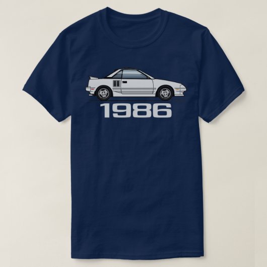 1986 Wit T-shirt (Design voorkant)