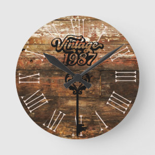 1987 acrylwandklok ronde klok